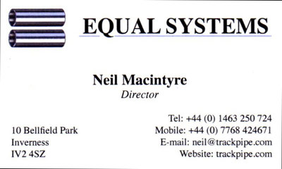 Neil Macintyre business card